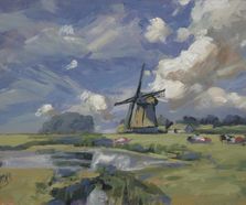 Windmill in the polder